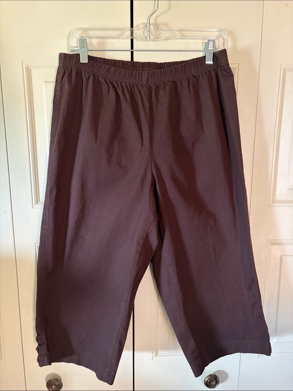Denim Stretch Deep Brown NWOT Capris/Crop Pants Casual Comfortable Stretch 1X